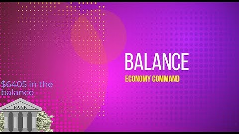 Balance Economy Command (Discord Bot Designer)