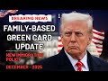 Family Based Green Card Changes 2026 What You Need to Know Now