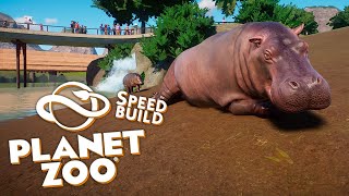 Hábitat para HIPOPOTAMOS  en PLANET ZOO Speed Build || miriamslowly