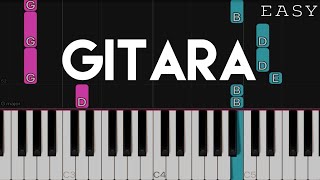 Gitara - Parokya Ni Edgar | EASY Piano Tutorial chords