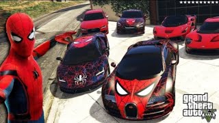 Roubando carros milionários com spide-men no gta5!!!!