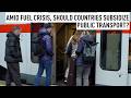 Should European countries subsidize public transport amid fuel crisis?