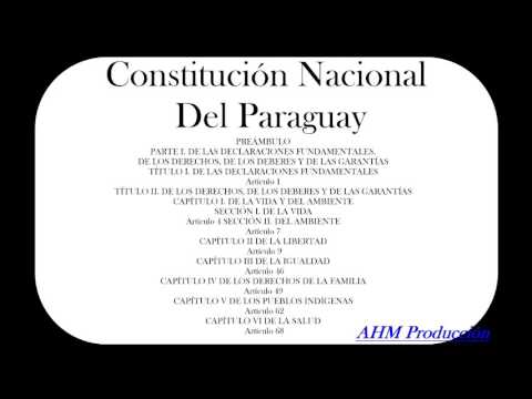 constitucion nacional del paraguay