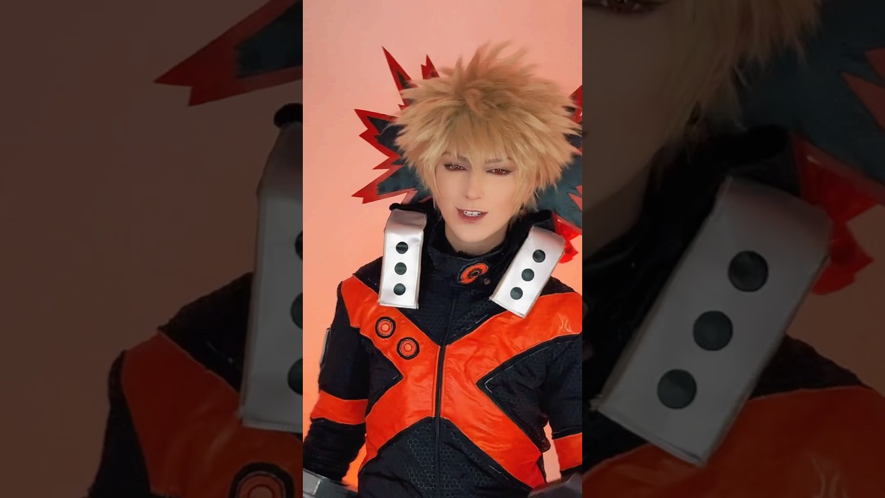 Y’all gunna stop asking for him now lol💥 #bakugou #cosplay #mha #bakugo