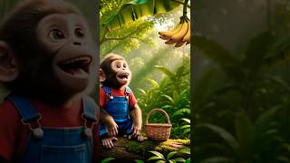 Smart Monkey Working Hard 🐵🍌 #shorts