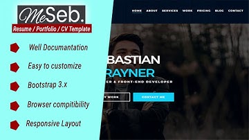MeSeb - Responsive One Page CV/Resume/Portfolio | Themeforest Website Templates and Themes