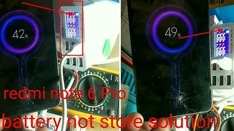 redmi note 6 Pro fake charging (battery not store fix)⚡