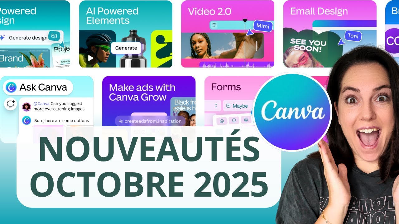 Les Nouveautés Canva d'Octobre 2025 que tu dois connaitre
