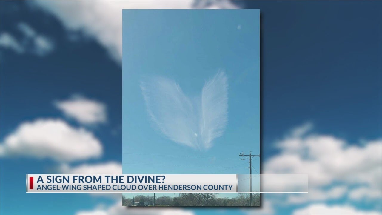 Cloud shaped like angel wings appears over Henderson County - YouTube