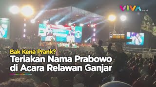 Penonton Teriakan 'Prabowo' di Acara Relawan Ganjar