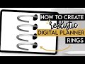 How to Create Realistic Digital Planner Rings in Procreate