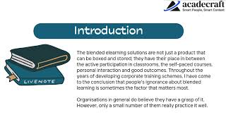 7 Things You Didn’t Know About Blended eLearning Solutions