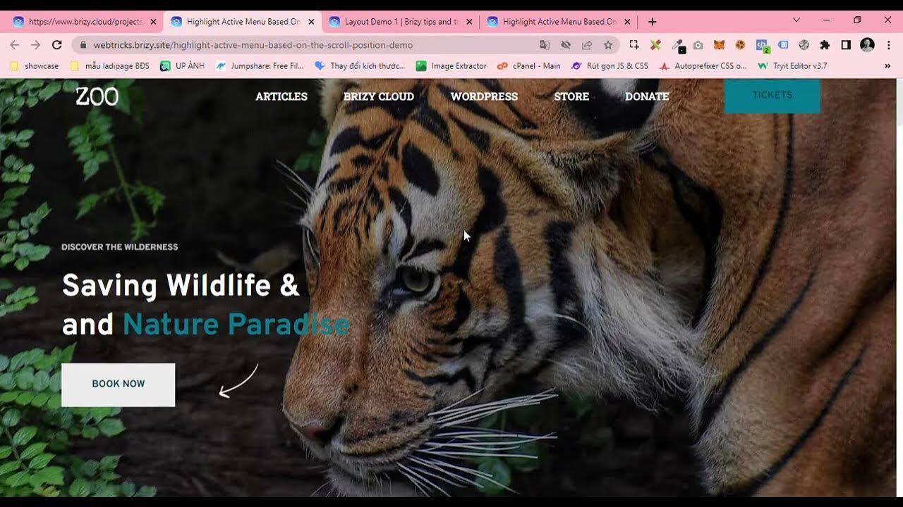 [javascript] Highlight Active Menu On Page Scroll (CSS + Js) YouTube