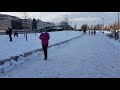 NIEVE y FRIO en Parque MADRID RIO - Manzanares Walk Tour