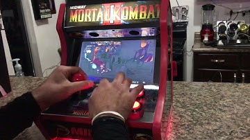 10” Mini Mortal Kombat II Arcade Machine Metal Slug X Gameplay