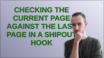 Tex: Checking the current page against the last page in a shipout hook