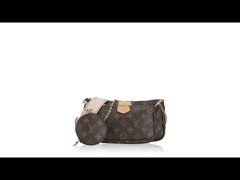 Louis Vuitton Monogram Multi Pochette Crossbody with Rose Clair