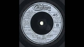 The Start / I Don't Remember-Peter Gabriel UK 45 RPM version (1980)