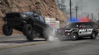 Running From Cops with 1500HP Ram TRX in GTA 5