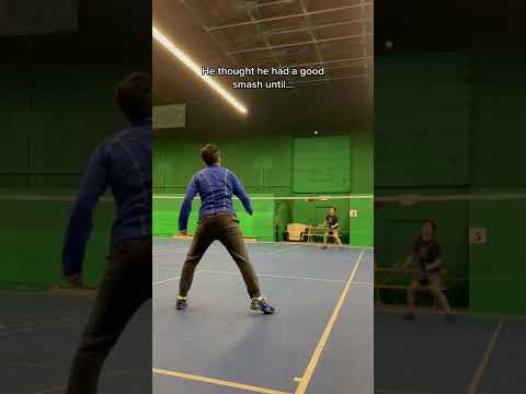 badminton smash defence #shorts