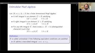 On unimodularity in the theory of tensor categories, Harshit Yadav.