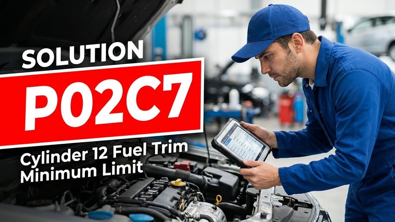 HOW TO FIX P02C7 OBD II ERROR CODE - Cylinder 12 Fuel Trim Minimum Limit