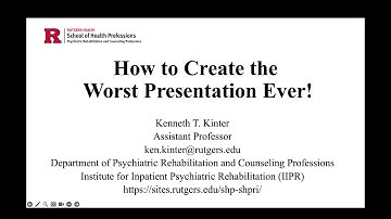 How to create the worst presentation ever!
