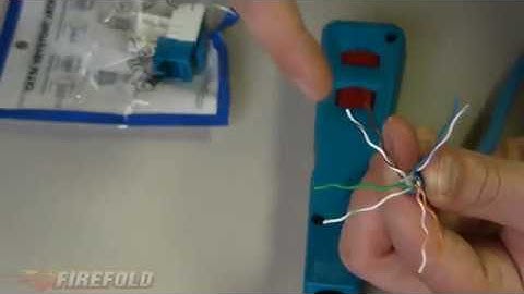 A Network 101 how to Punch Down Cat5ECat6 Keystone Jack Presented by FireFold
