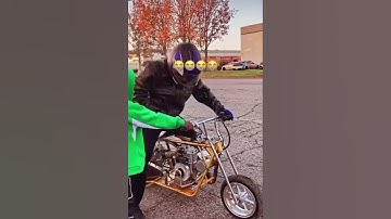 Unc got scared #minibike #billet #race #dragrace #engine #bikebuild #built #cc #bikelife