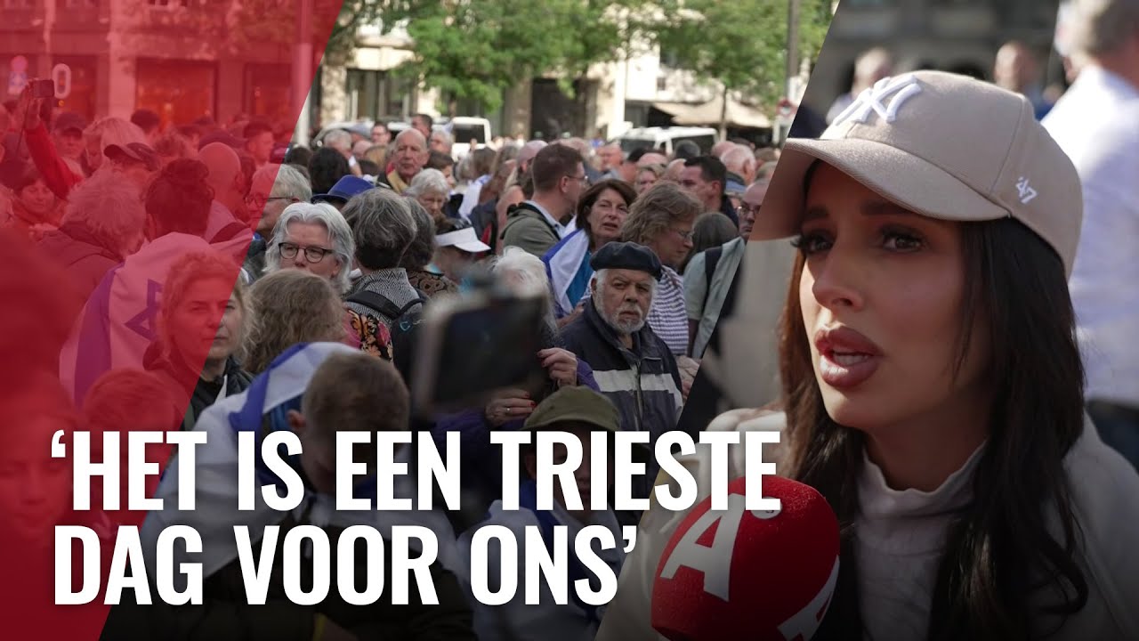 Zo verliep de steunbetuiging voor Israël en de tegendemonstratie in Amsterdam