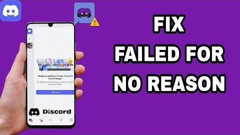 How To Fix And Solve Failed For No Reason On Discord App | Final Solution