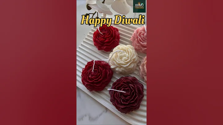 Peony flower of brmo candle DIY #shorts #candles #brmocandle #bijuria #foryou