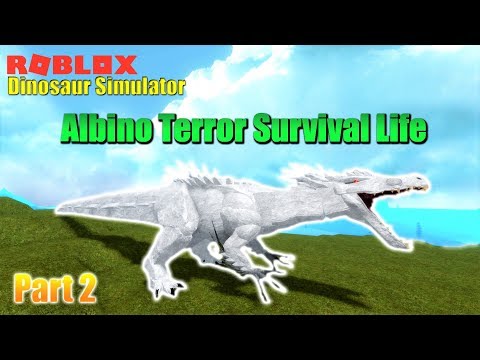 roblox dinosaur simulator how to get an albino terror youtube