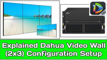 Explained Dahua Video Wall (2x3) Configuration Setup in Details l Dahua Video Wall Configuration