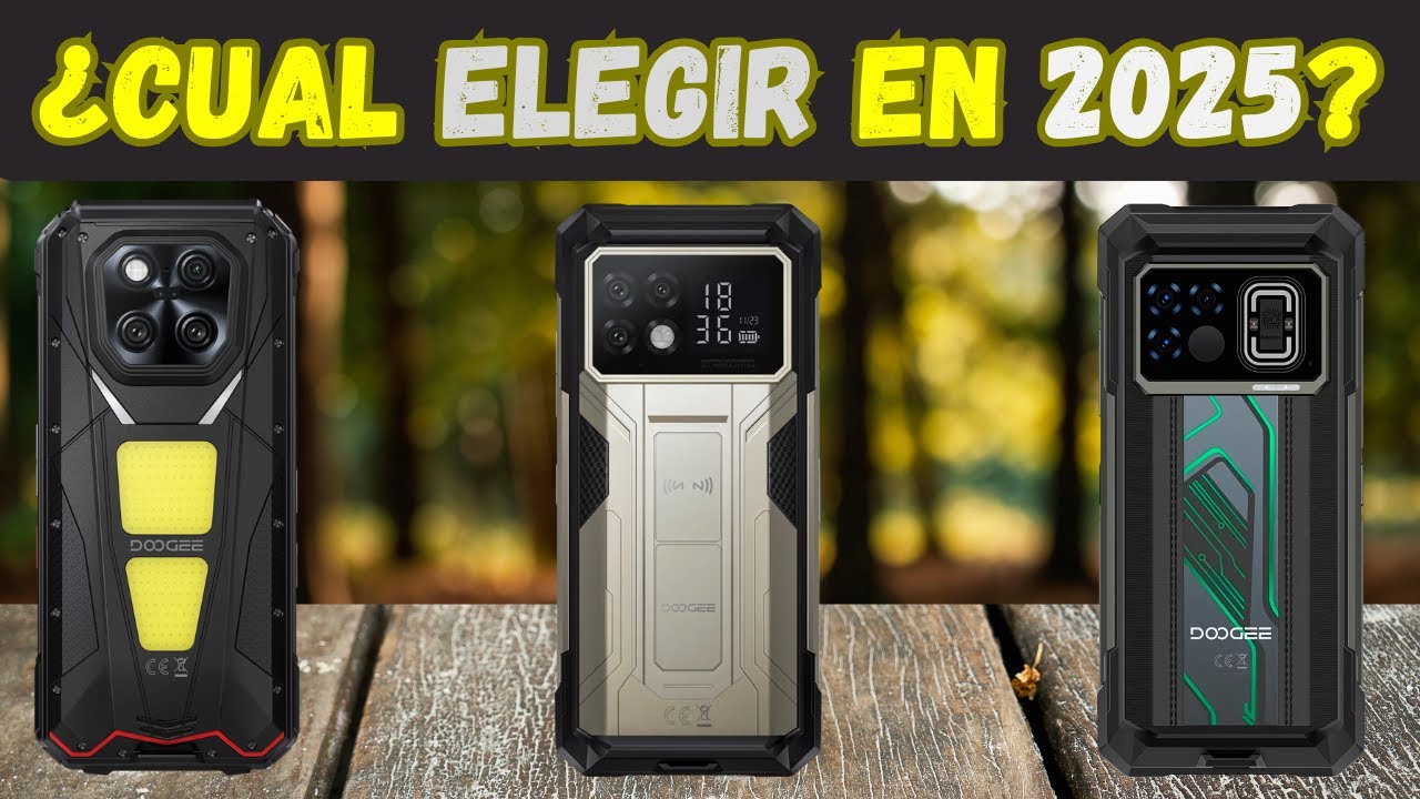🔥🔋 TOP 5 MÓVILES INDESTRUCTIBLES con MEJOR BATERÍA de  Doogee en 2025