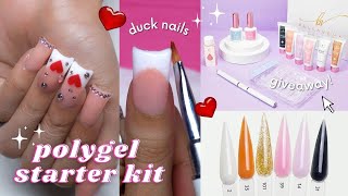 Testing a $100+ Polygel Starter Kit! + Giveaway | Double Dip Nails