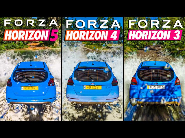 Forza Horizon 5 vs Forza Horizon 3 - Direct Comparison! Attention