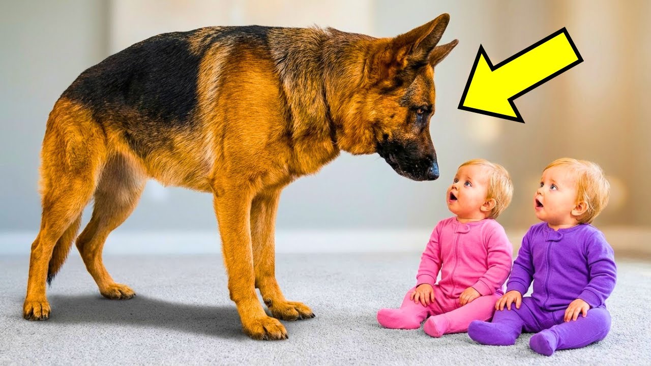 Ohne Dieses Video Würde Niemand Glauben, Was Dieser Hund Mit Den Zwillingsbabys Gemacht Hat!