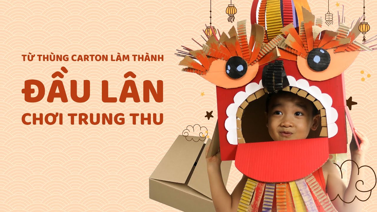 DIY - Làm ĐẦU LÂN TRUNG THU | How to make Mid-Autumn Unicorn Mask ...