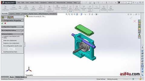 Solidworks Advanced Assemblies Bangla 40 Advance option in  Configuration in Assembly