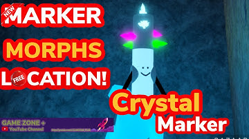 How to get the Crystal Marker in ROBLOX FIND THE MARKER MORPHS! Crystal Marker Location!!!
