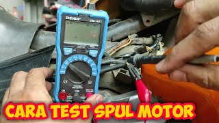 Cara cek spul motor dengan multitester Cek spul motor dengan avometer