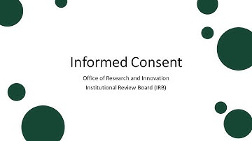 IRB - Informed Consent
