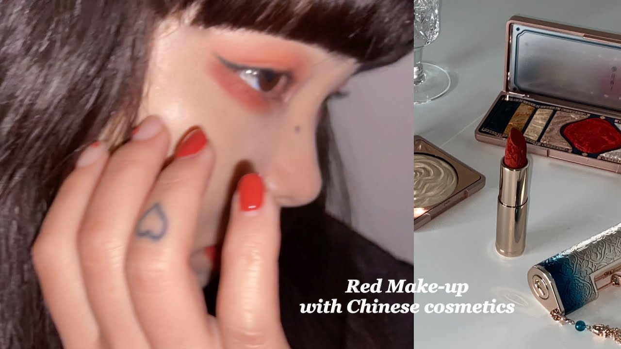 【ENG.Red Makeup】裸眼でも爆盛れ⁉️遠心顔・ブルベ冬女の赤メイク💄