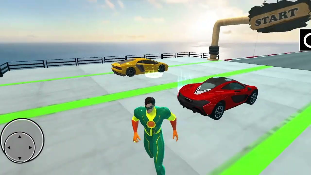 Enjoy impossible car stunt game with superhero and become stunt master