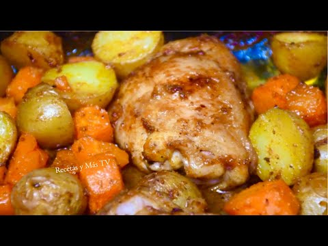 Vídeo: Pollo Al Horno Con Zanahorias: Una Receta Paso A Paso Con Una Foto