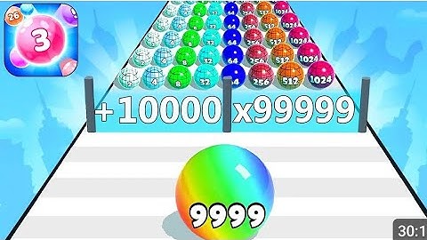 Ball Run 2048 - Gameplay Walkthrough Tutorial Levels (iOS, Android NinjaX YT is live! part - 203