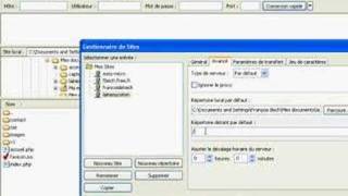 Configuration de FileZilla