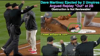 E17 - Dave Martinez Ejected by Two Umpires (Cory Blaser, Todd Tichenor) Over Uncalled Obstruction