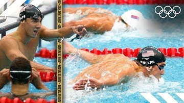 Closest swimming finish EVER! Ft. Michael Phelps ⏱️